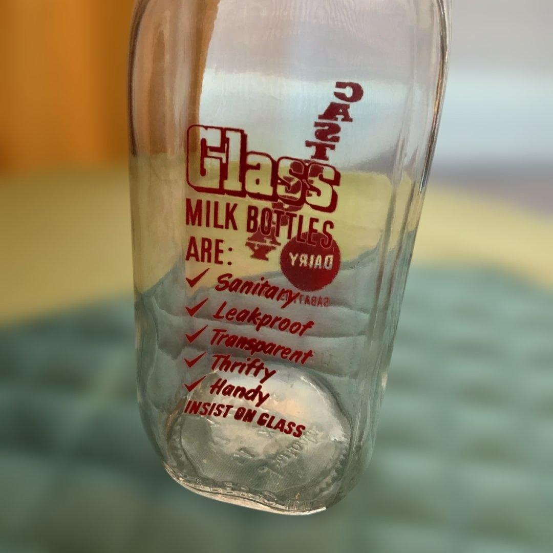 ヴィンテージ　ミルク　グラス　ボトル　milk glass