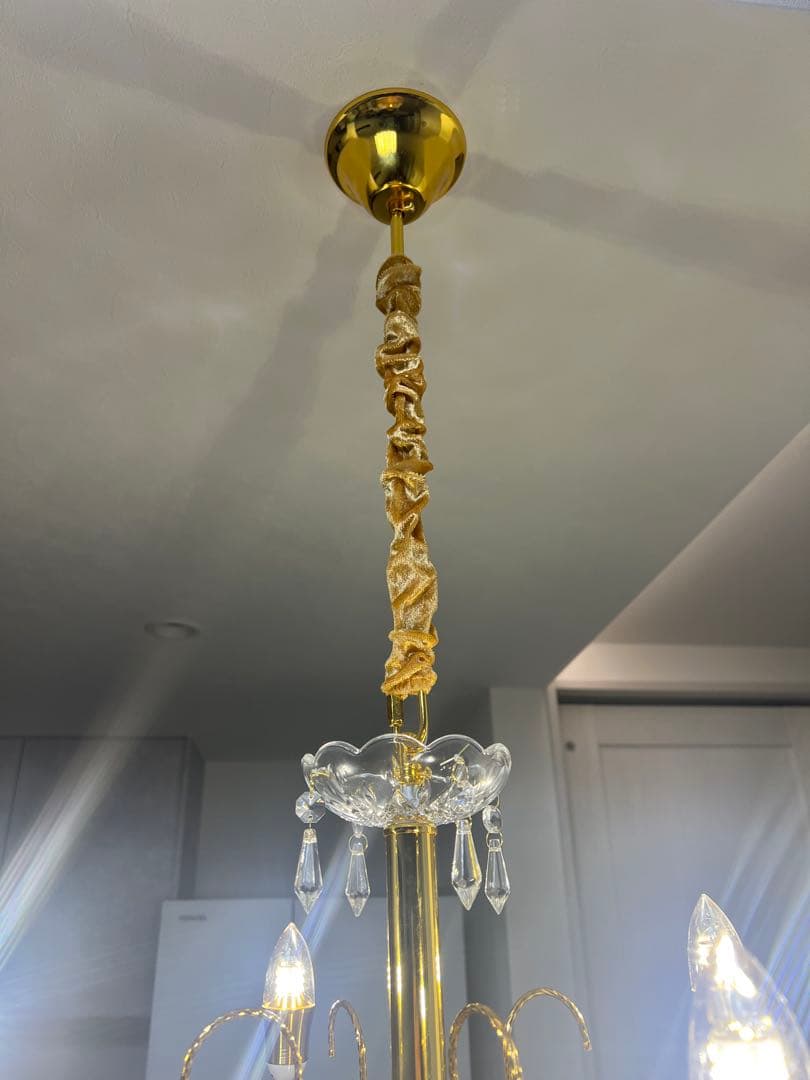 l*h様 クリスタルゴールドシャンデリア 5灯