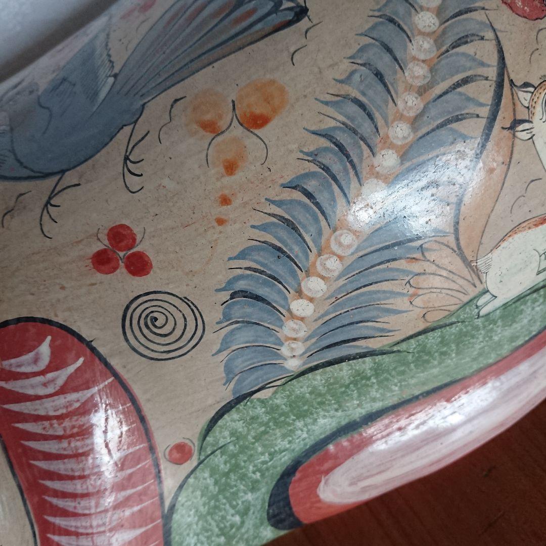 よいお顔 大きな猫 トナラ焼 メキシコ民芸 置物 /招き猫 ヴィンテージ 民芸館