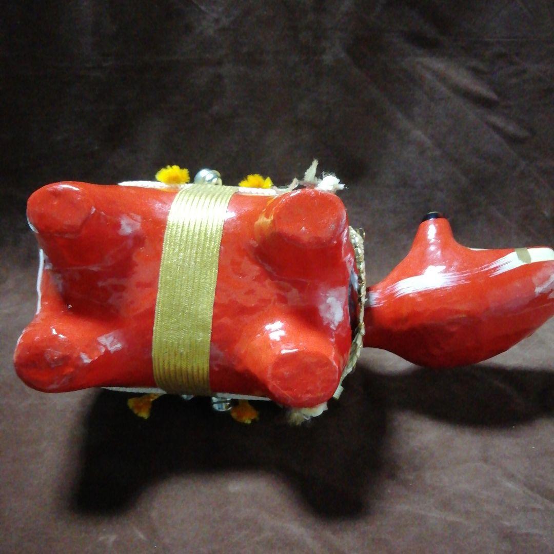 ・昭和レトロ　福小槌　背負った赤べこ　当時物　値下げ最終価格になります。