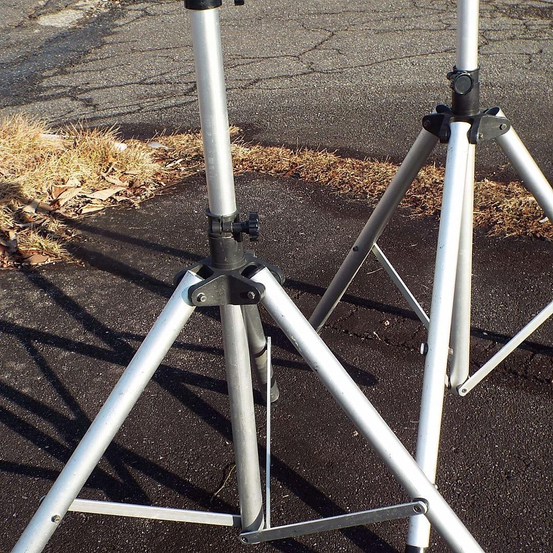 OHASHI_PA用スピーカースタンド_1870mm_アルミ_白_2本セット
