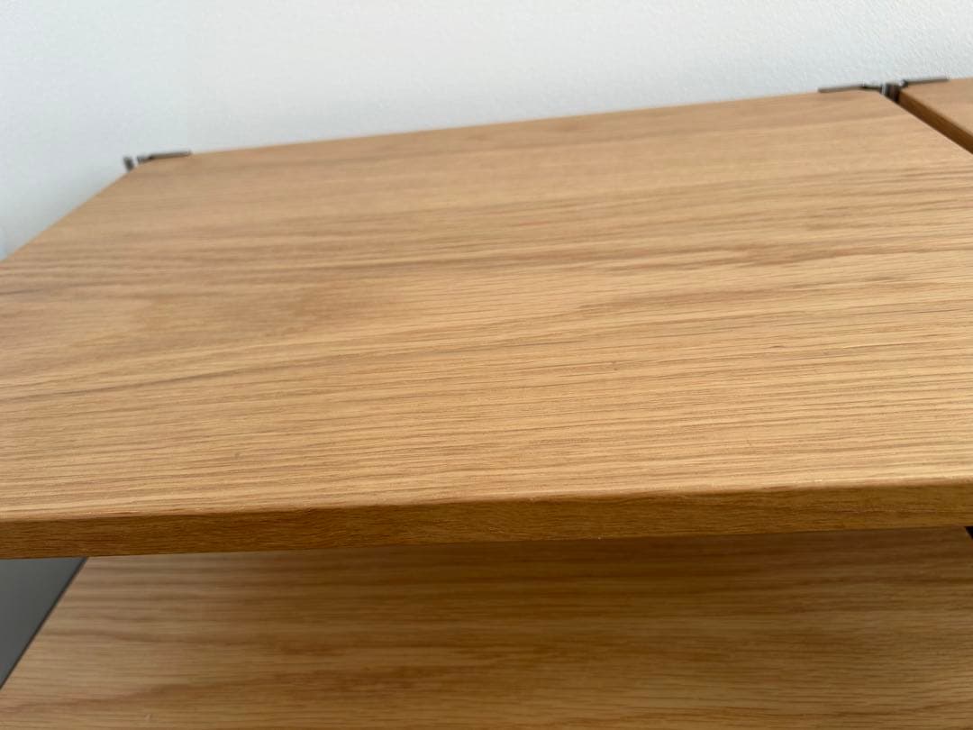 無印良品 ステンレスユニットシェルフ オーク材 AVラックセット