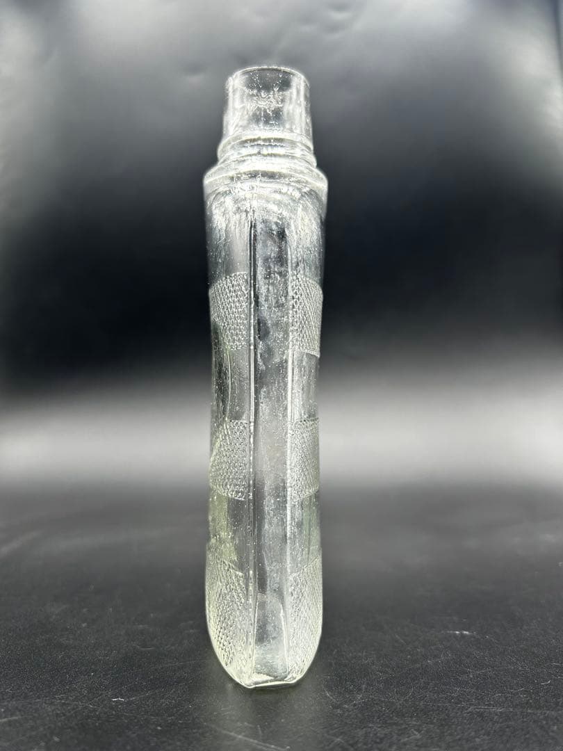 ハート模様　金平糖瓶　レトロ瓶　ガラス