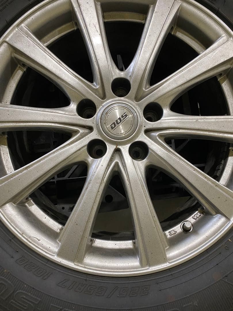 225/65R17 5スポークホイールセット 4本　スタッドレス半年使用