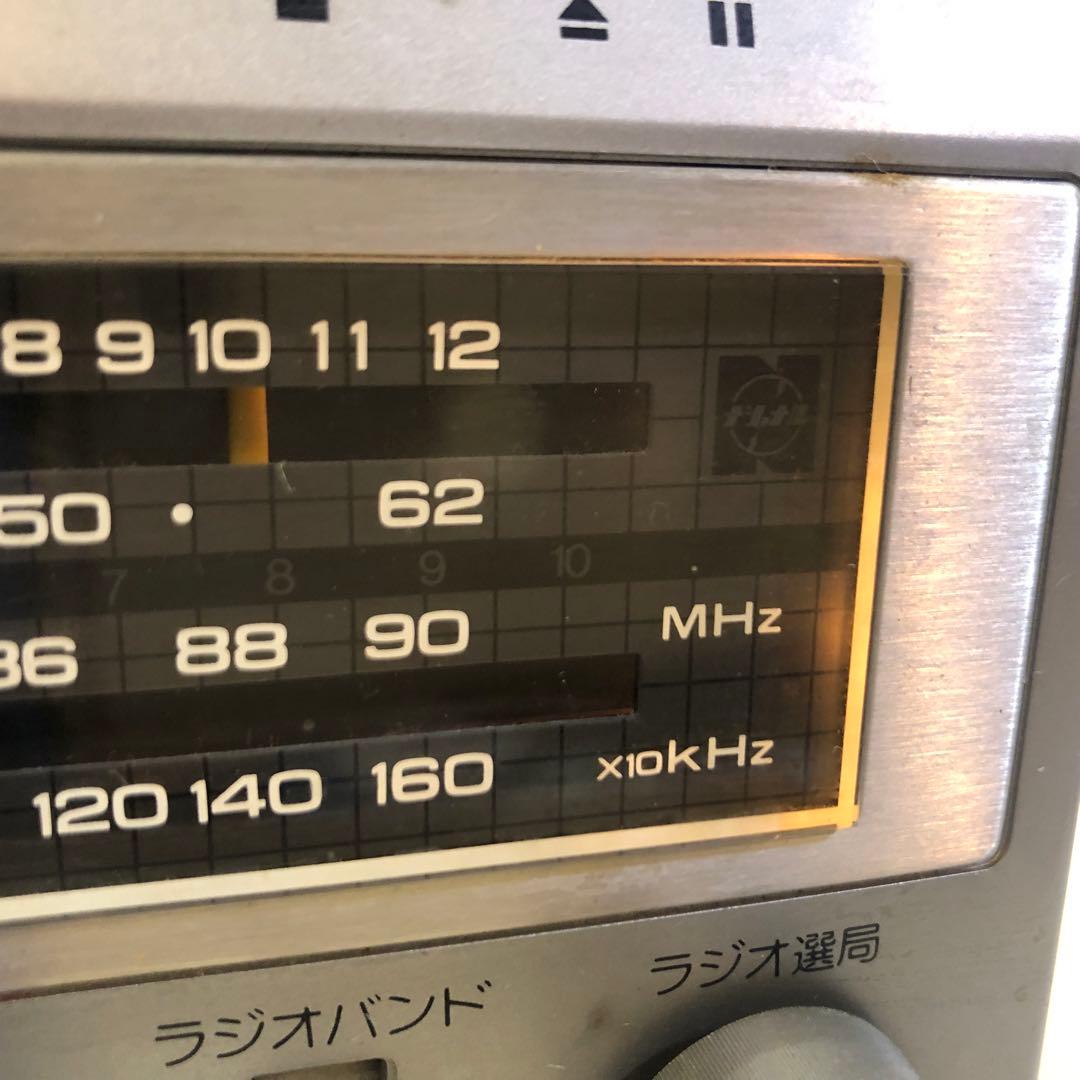 National TH6-X30 ブラウン管TV付 ラジカセ 通電確認済み