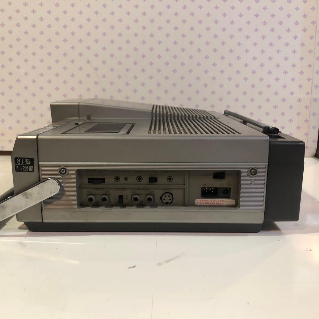 National TH6-X30 ブラウン管TV付 ラジカセ 通電確認済み