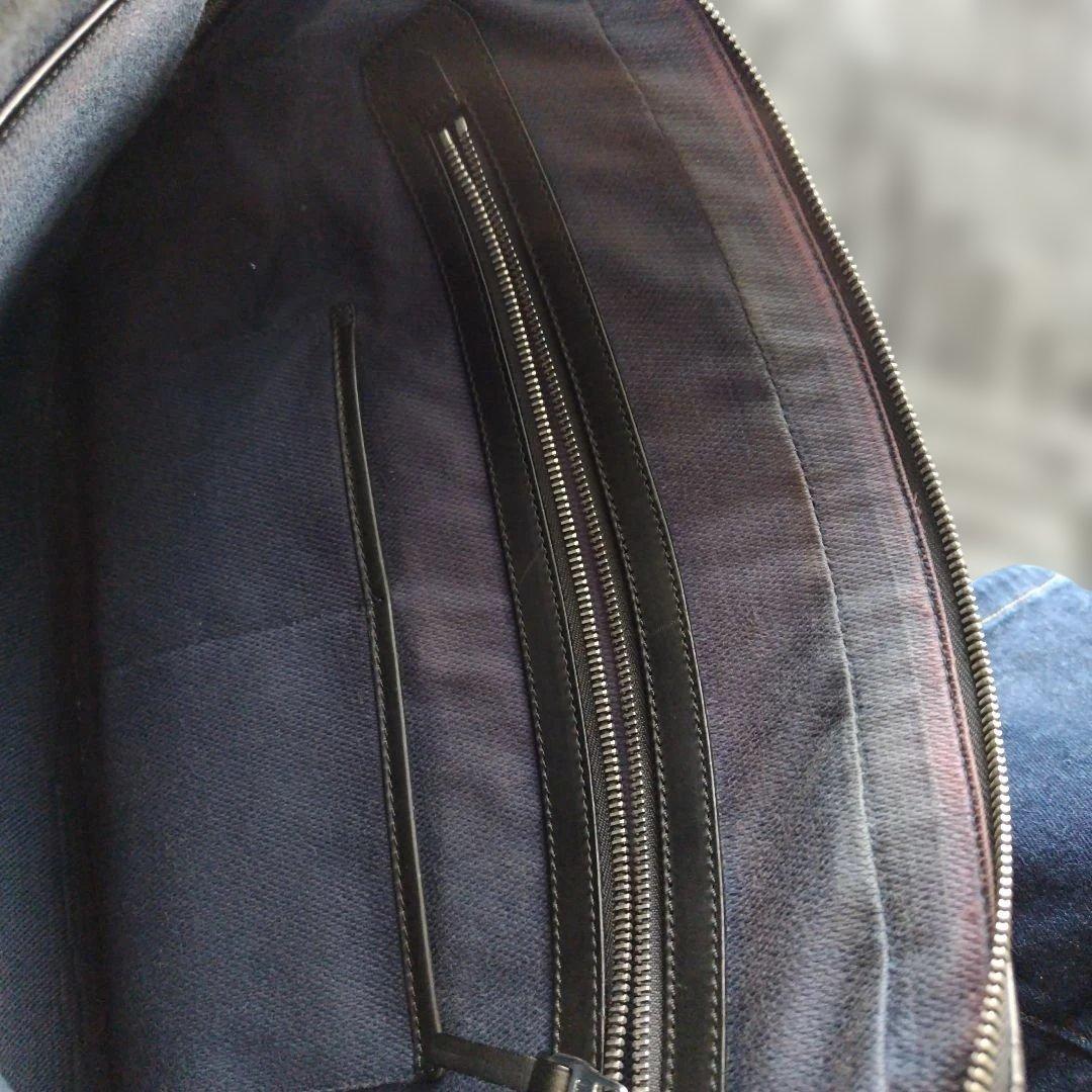 dunhill 黒 レザー ビジネスバッグ