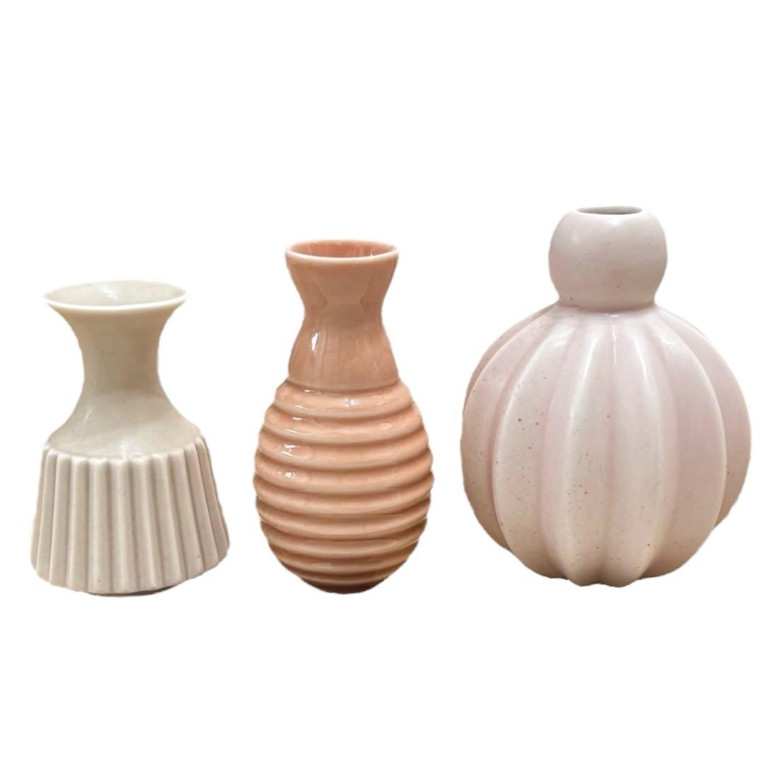 【美品】dottir Samsurium ミニベルフラワーベース　3個セット