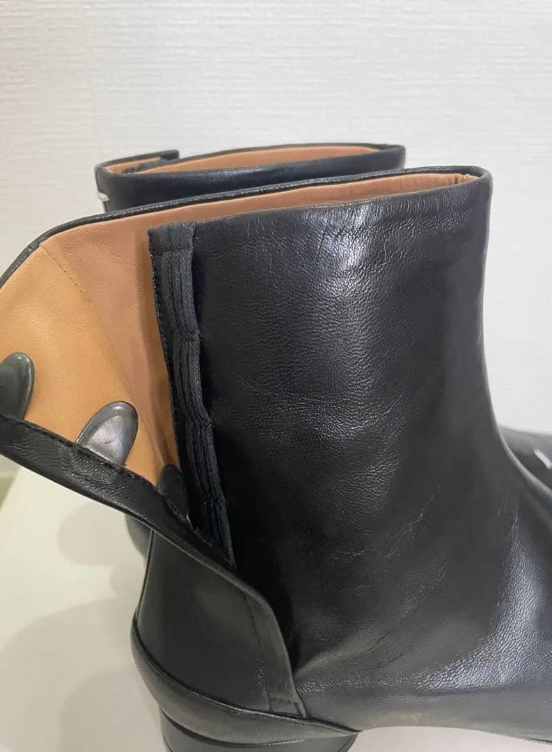 メゾンマルジェラ ショートブーツ 35 22cm margiela ロゴ