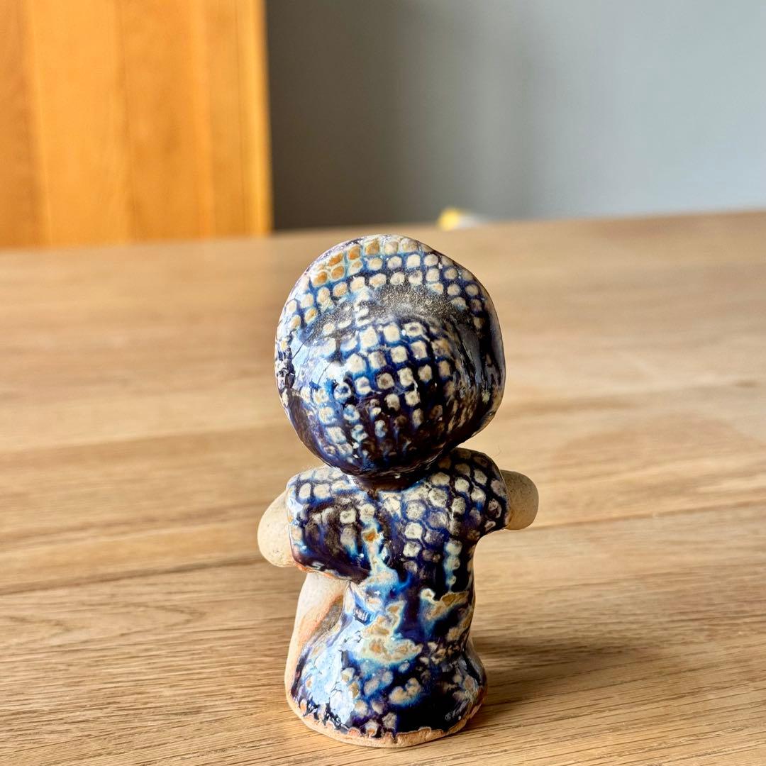 美品⭐︎砥部焼 青芳窯　青芳人形　5体　森元青芳氏作