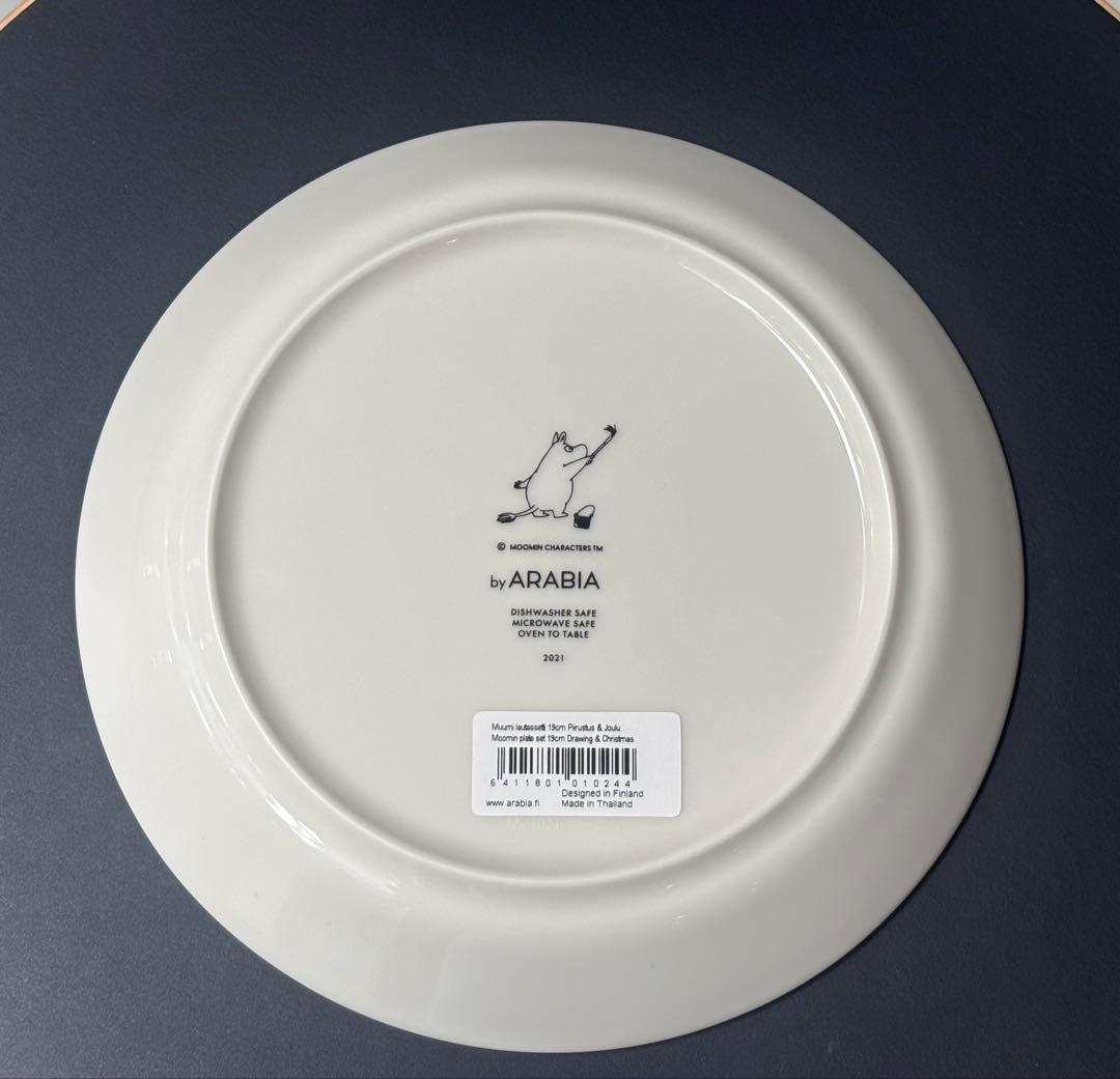 アラビア　ムーミン　コレクターズ　プレート　ドローイング　クリスマス