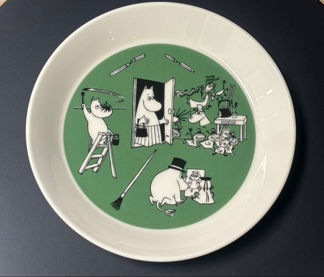 アラビア　ムーミン　コレクターズ　プレート　ドローイング　クリスマス