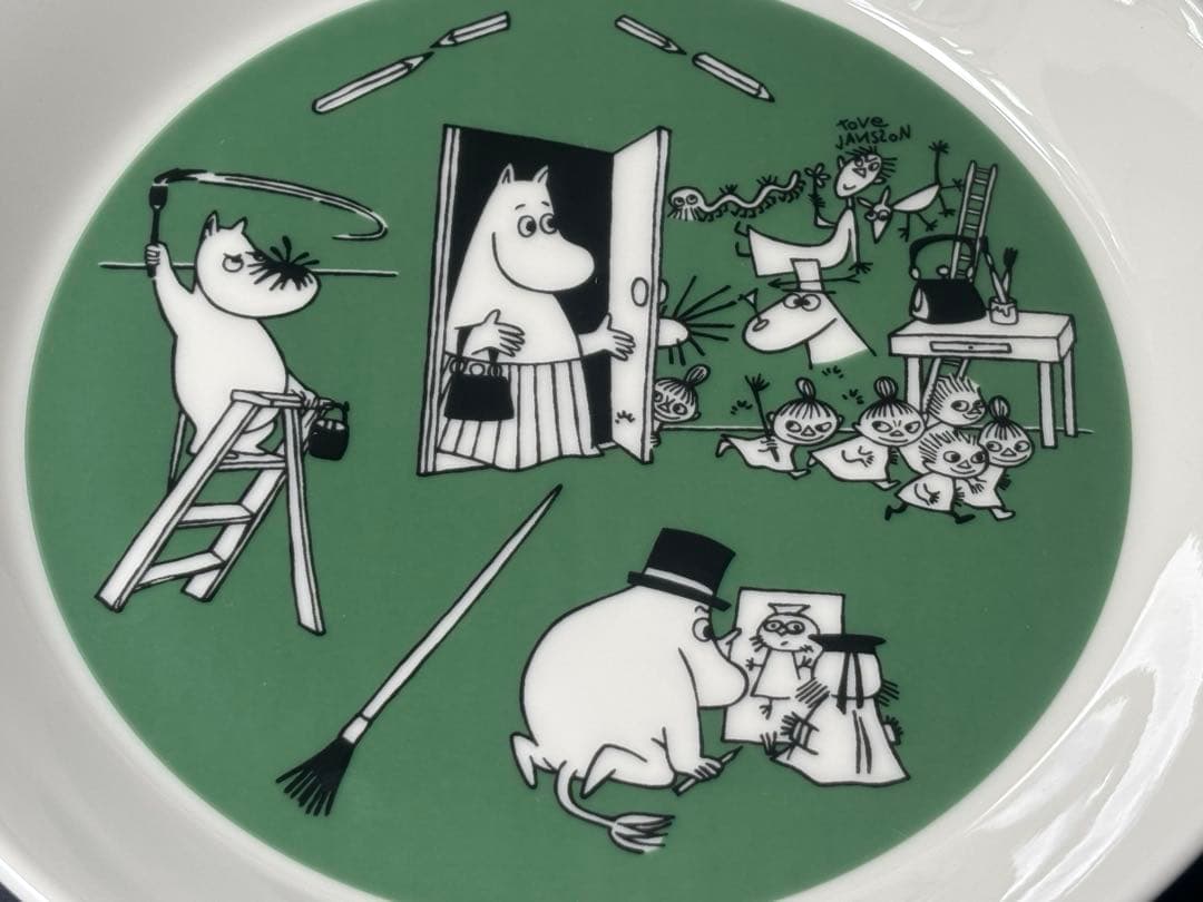 アラビア　ムーミン　コレクターズ　プレート　ドローイング　クリスマス
