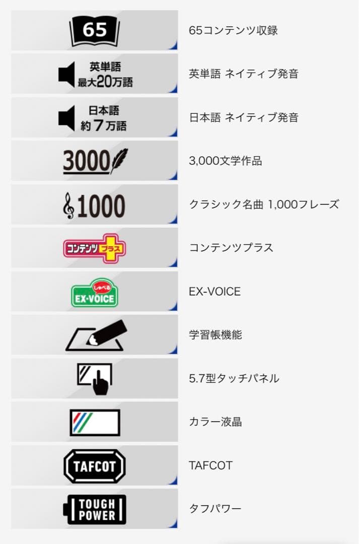 【美品】電子辞書 CASIO XD-SR5700MED