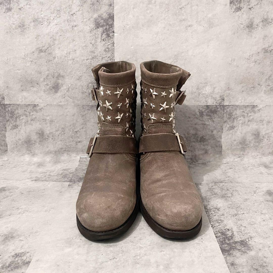 稀少限定》JIMMY CHOO ジミーチュウ エンジニアブーツ スタッズ 星37