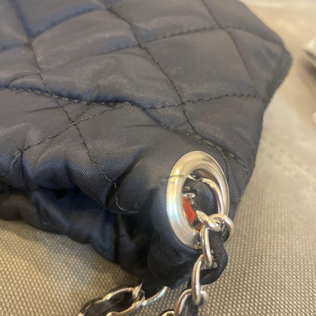 PORTER ブラック キルティング 巾着