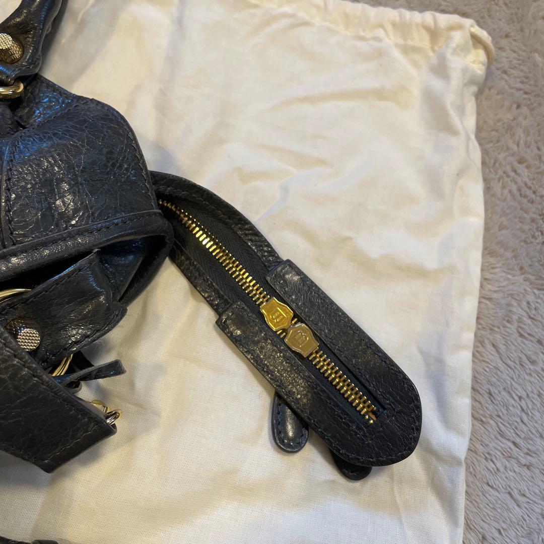 BALENCIAGA ネイビー ショルダーバッグ