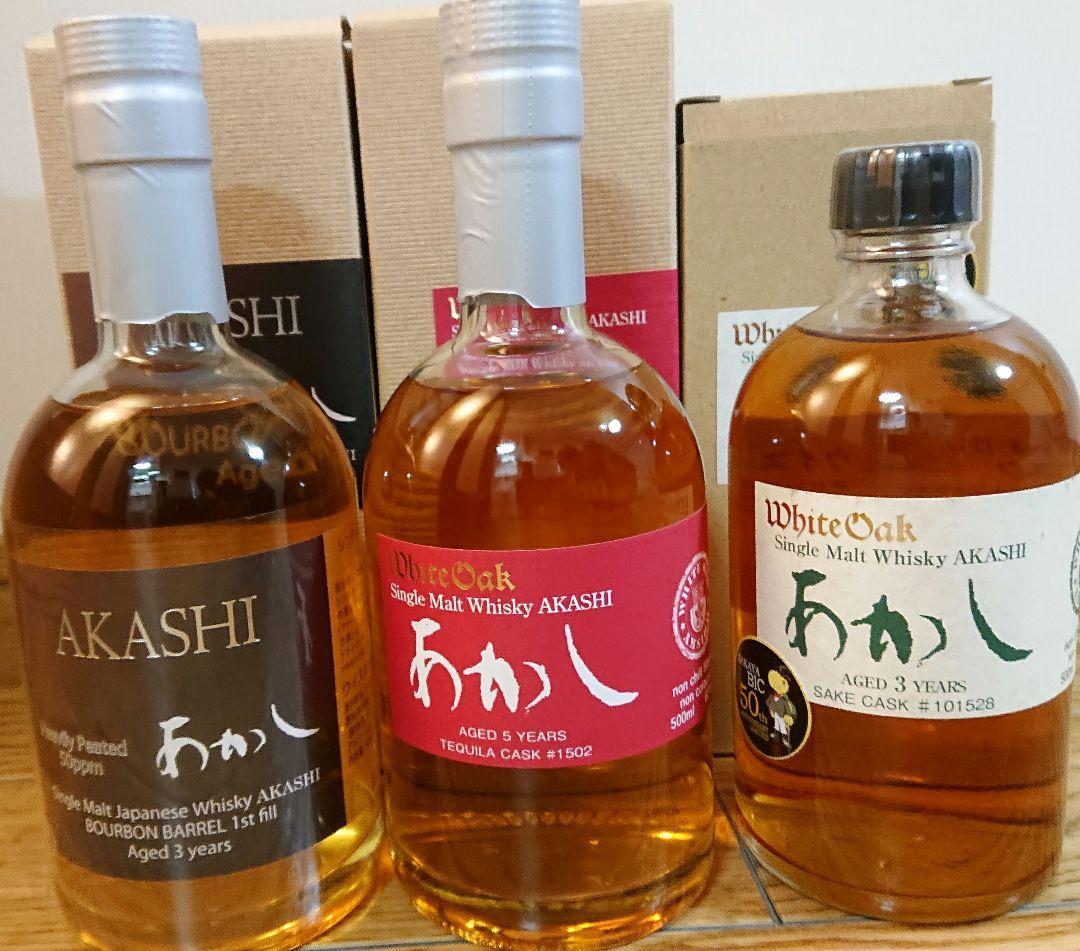 バーボンバレル3年へビリーピーティテッド&テキーラカスク5年&日本酒カスク3年