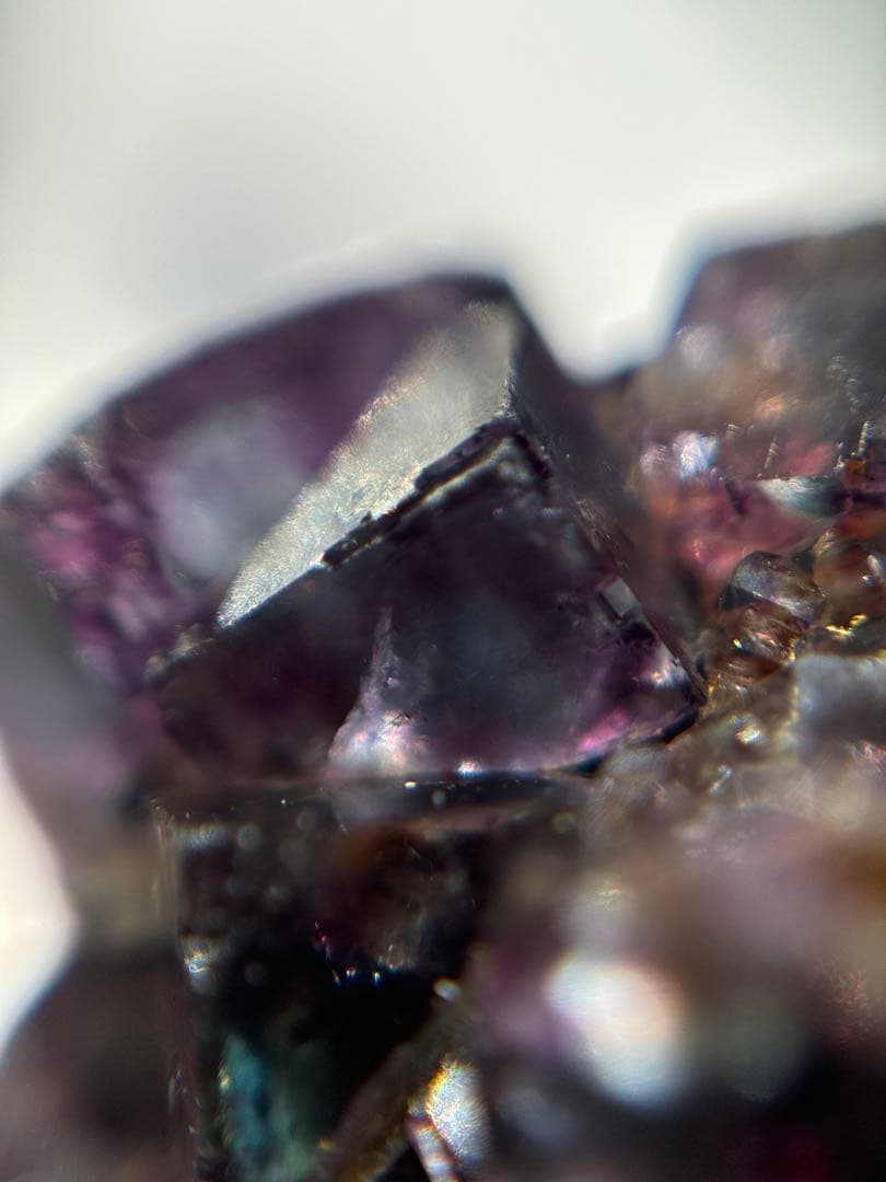 ナミビア　オコルス　ブルー　パープル　グリーン　フローライト　原石　鉱物標本