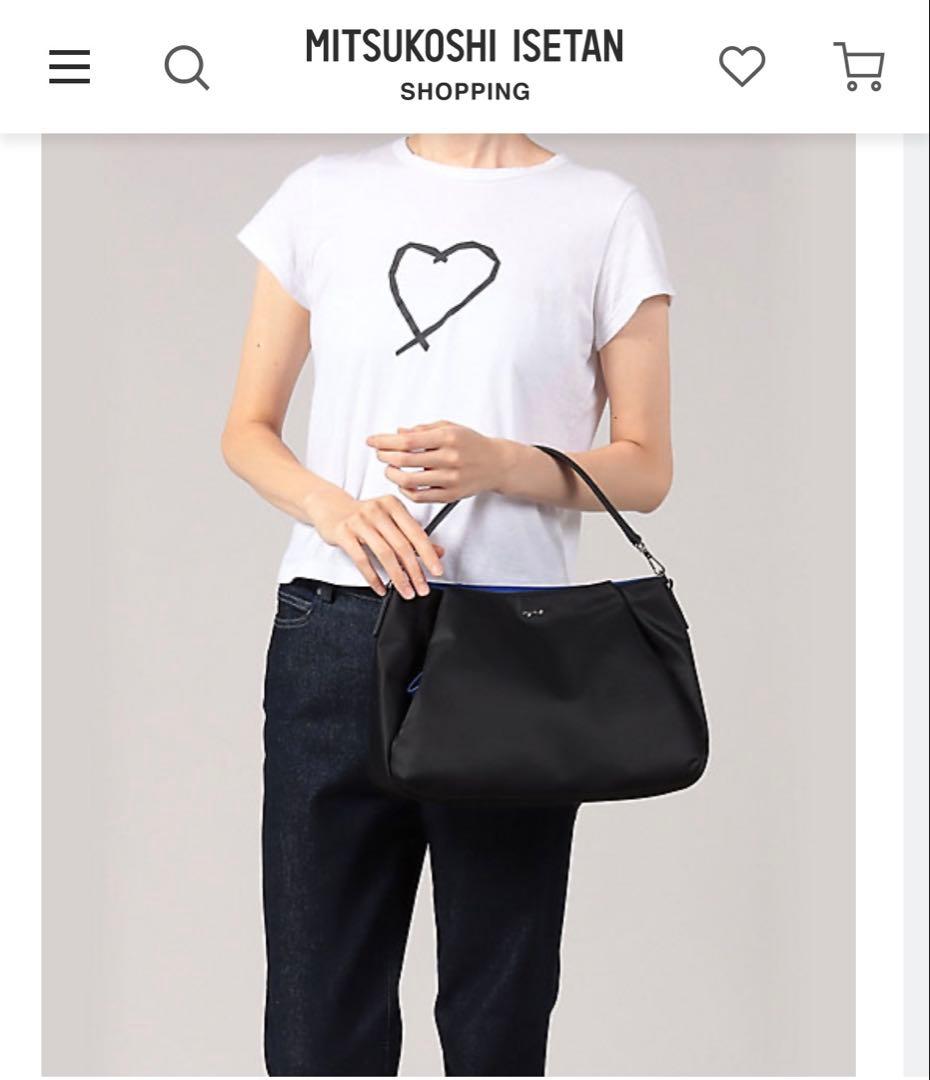 【未使用級✨】アニエスべー ボヤージュ ショルダーバッグ ブラック×ブルー