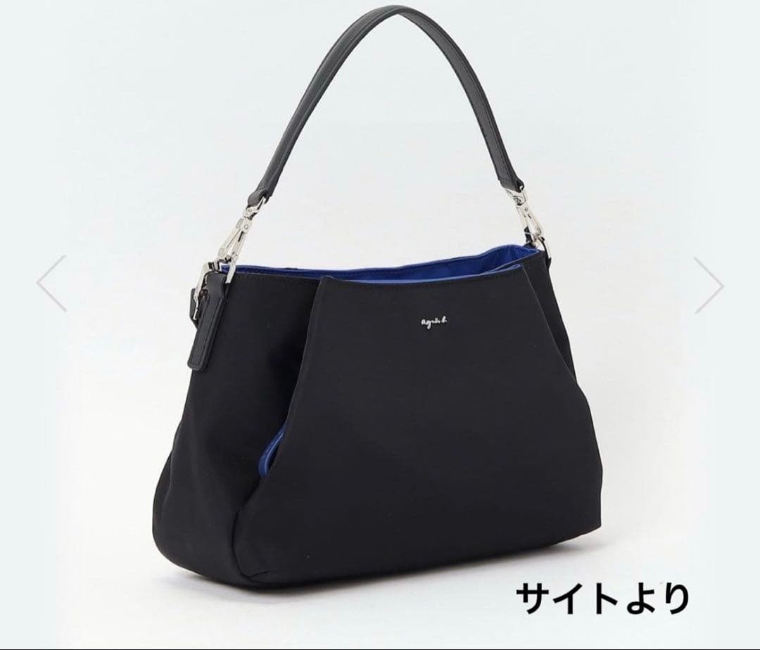 【未使用級✨】アニエスべー ボヤージュ ショルダーバッグ ブラック×ブルー