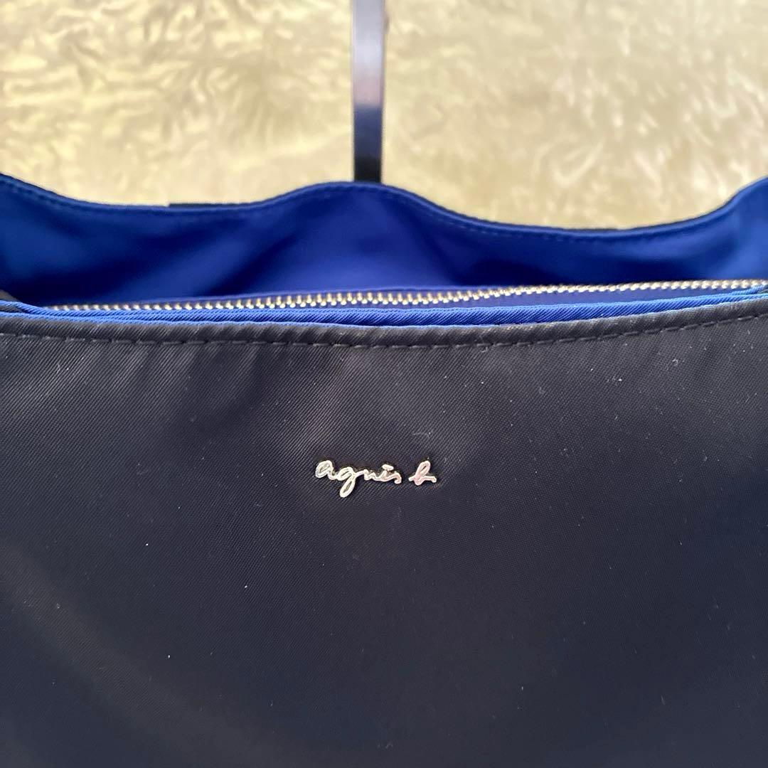 【未使用級✨】アニエスべー ボヤージュ ショルダーバッグ ブラック×ブルー