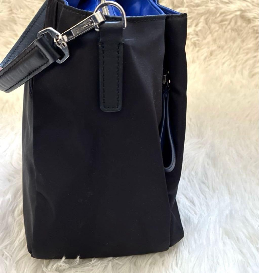 【未使用級✨】アニエスべー ボヤージュ ショルダーバッグ ブラック×ブルー
