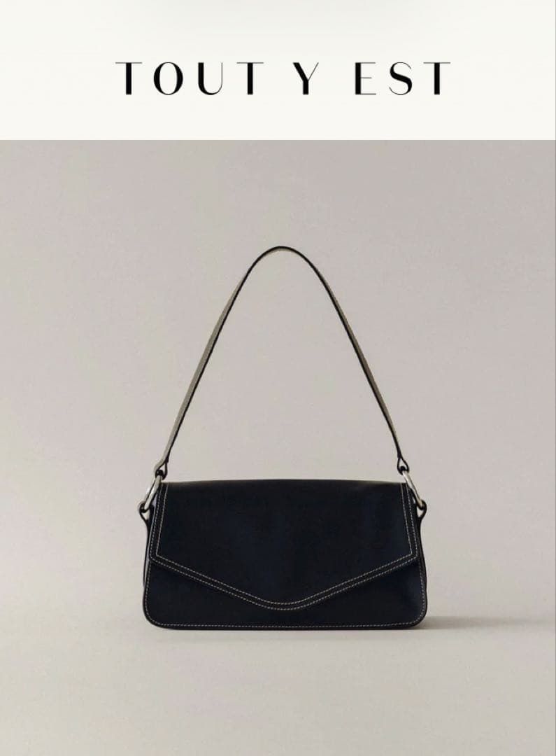 TOUT Y ESTトゥティエ SAC POULIE BLACK美品