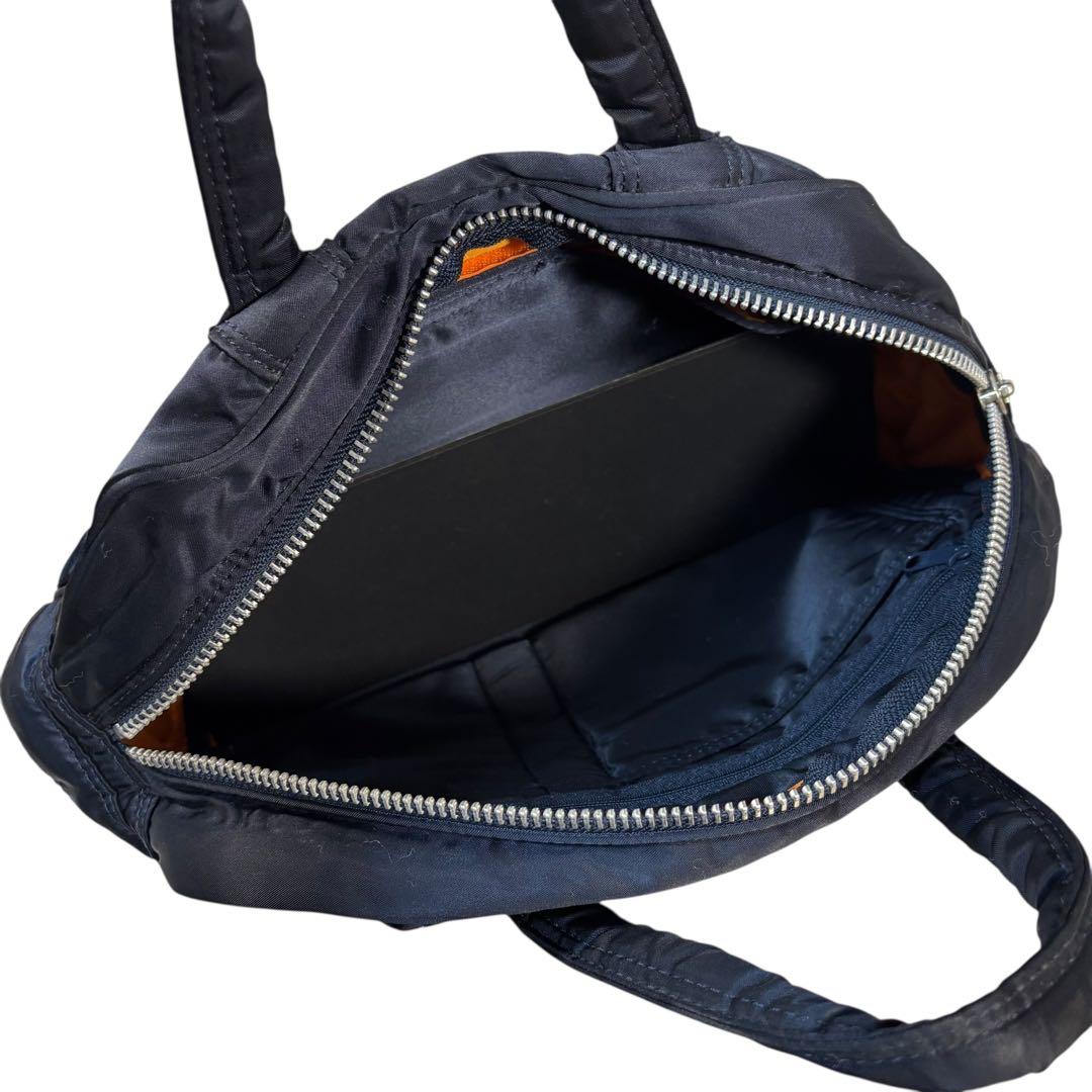 希少　美品　廃盤　ヘッドポーター　ミニボストン　タンカー　ハンドバッグ　紺