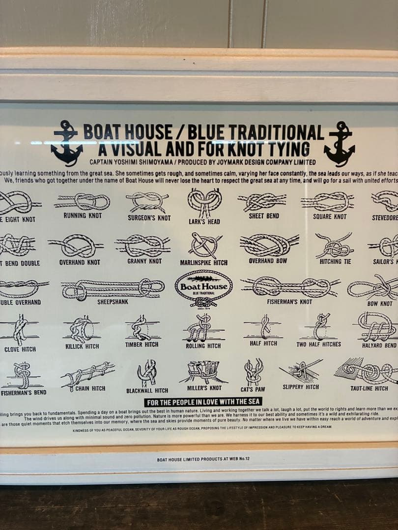 BOAT HOUSE/BLUE TRADITIONAL 額装ポスター　限定品