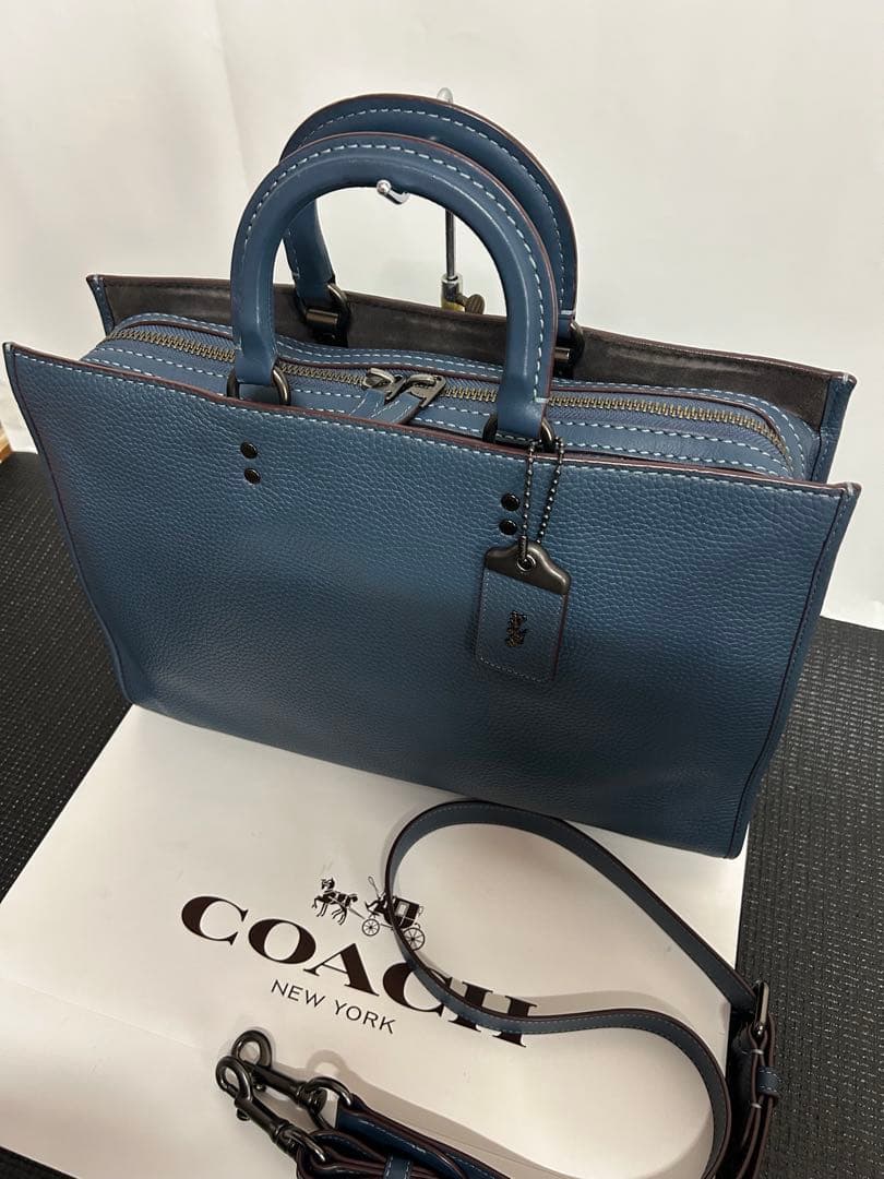 COACH コーチ ローグ ビジネスバッグ ブリーフケース グラブタン 本革