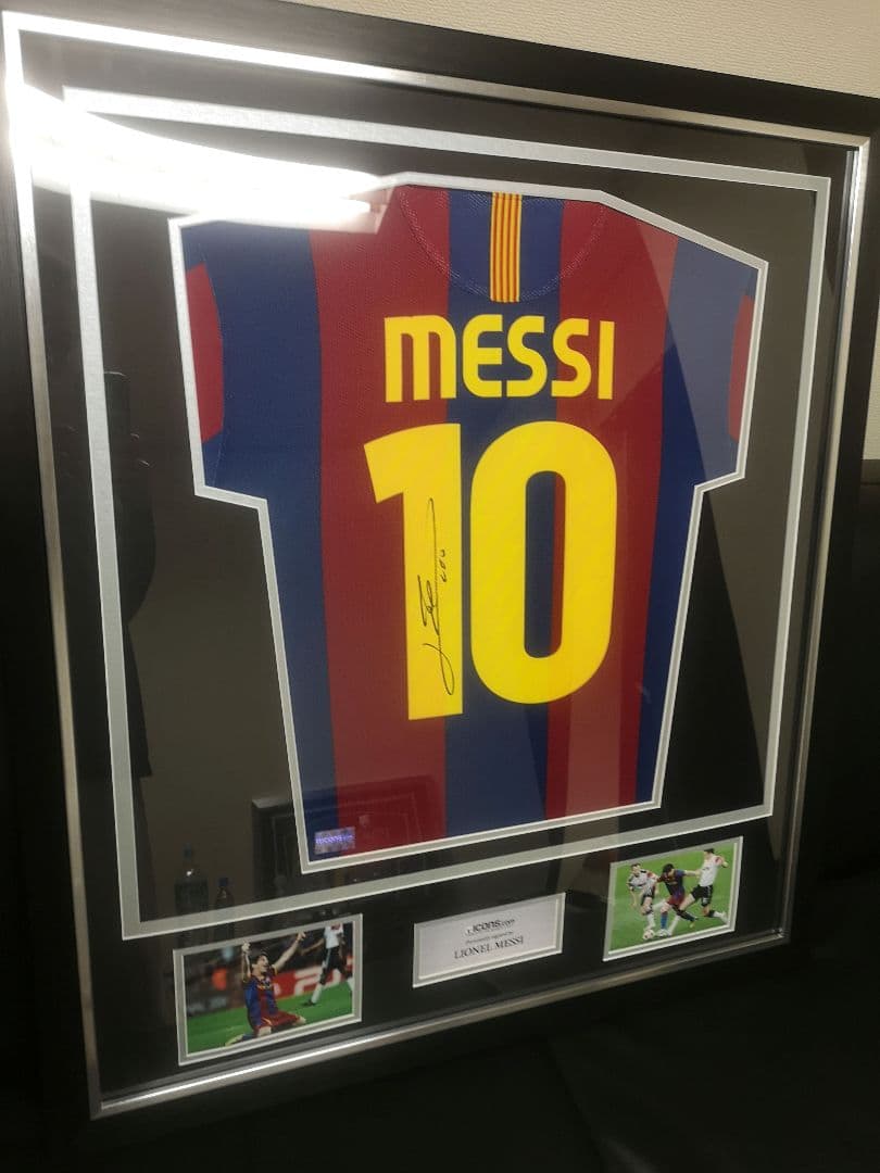 リオネルメッシ ICONSバルセロナ10/11サインユニフォーム