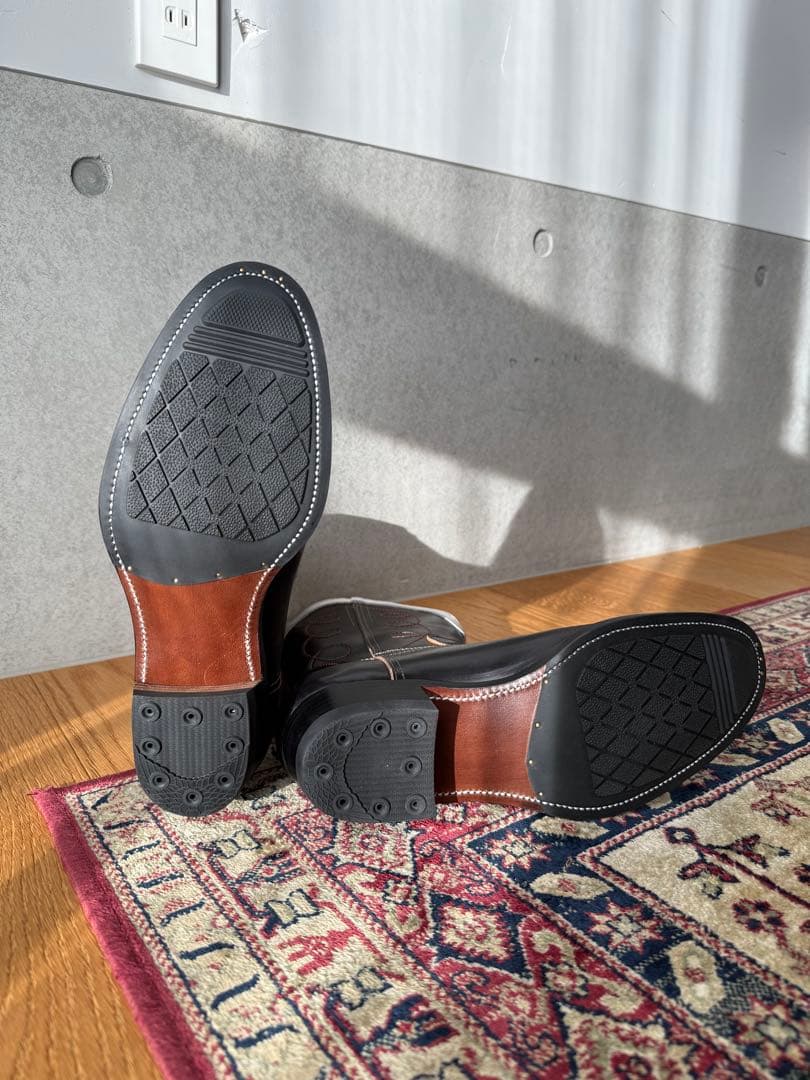 新品 カスタム Cowboy boots CLINCH同楦 茶芯 ホースハイド