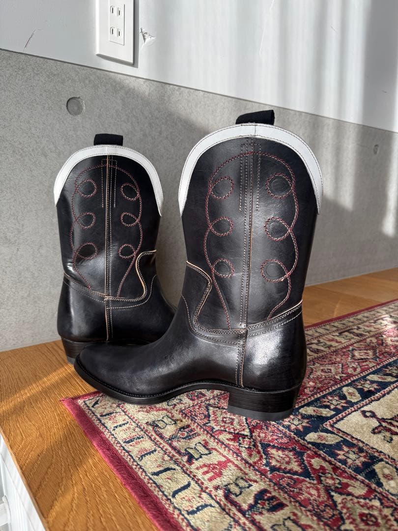 新品 カスタム Cowboy boots CLINCH同楦 茶芯 ホースハイド