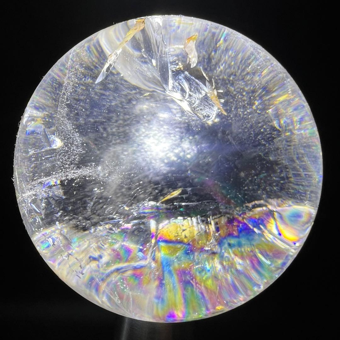 ✮超目玉✮☆極品極上 美宝珠 水晶玉☆レインボー レムリアンシード 丸玉 天然石