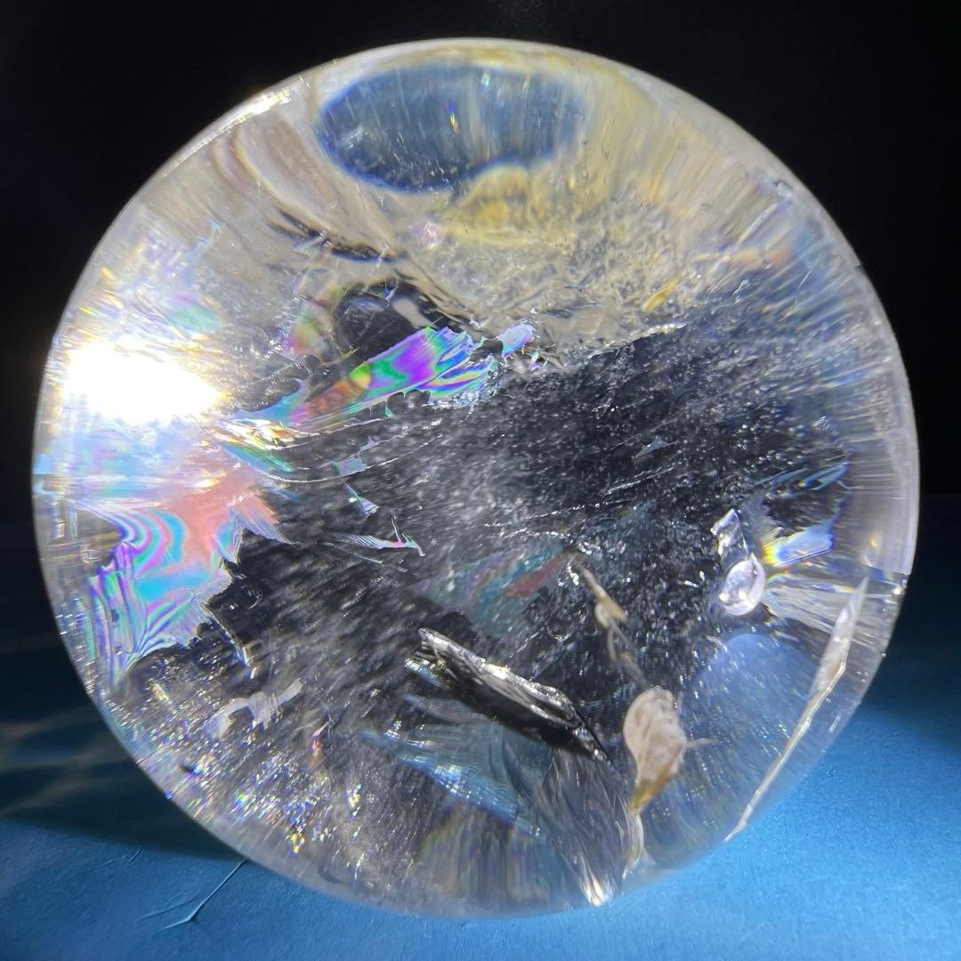 ✮超目玉✮☆極品極上 美宝珠 水晶玉☆レインボー レムリアンシード 丸玉 天然石