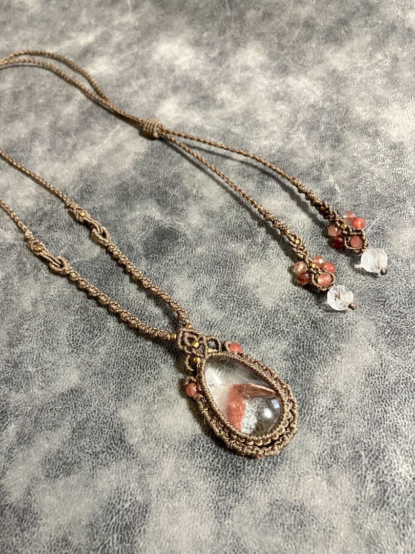 きりん☆マクラメネックレス