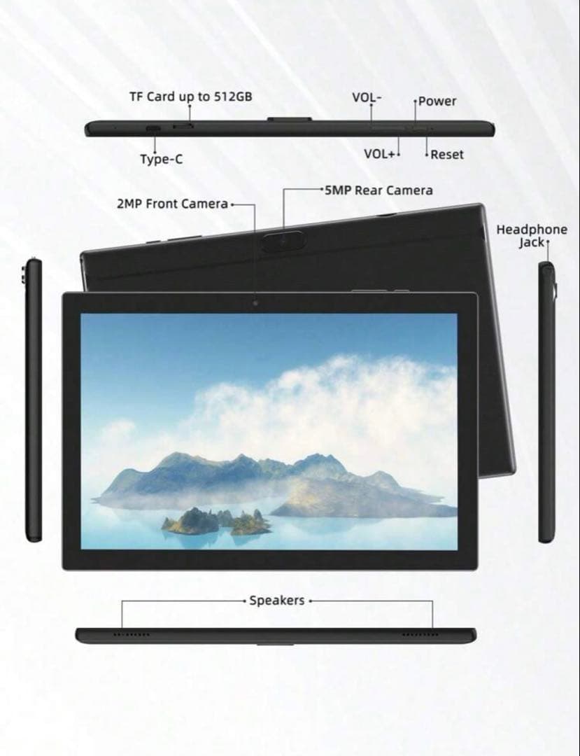 PEICHENG Android13タブレット 6GB+128GB