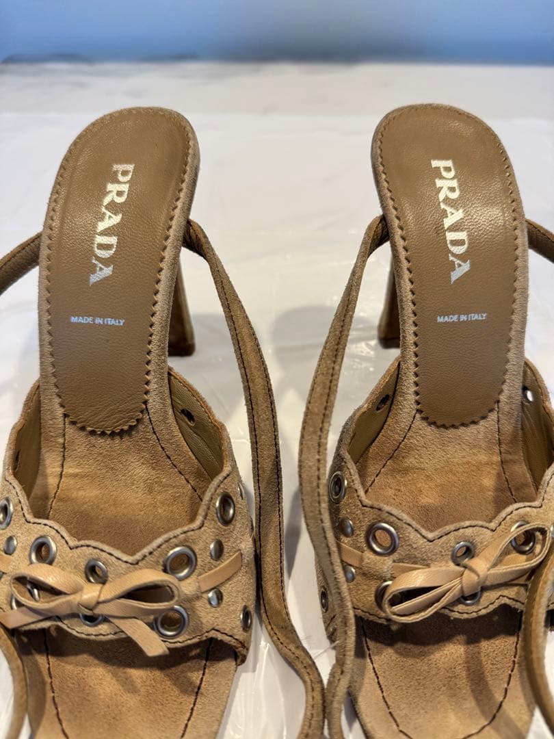 ☆PRADA プラダ　レディースミュール　約22.5cm