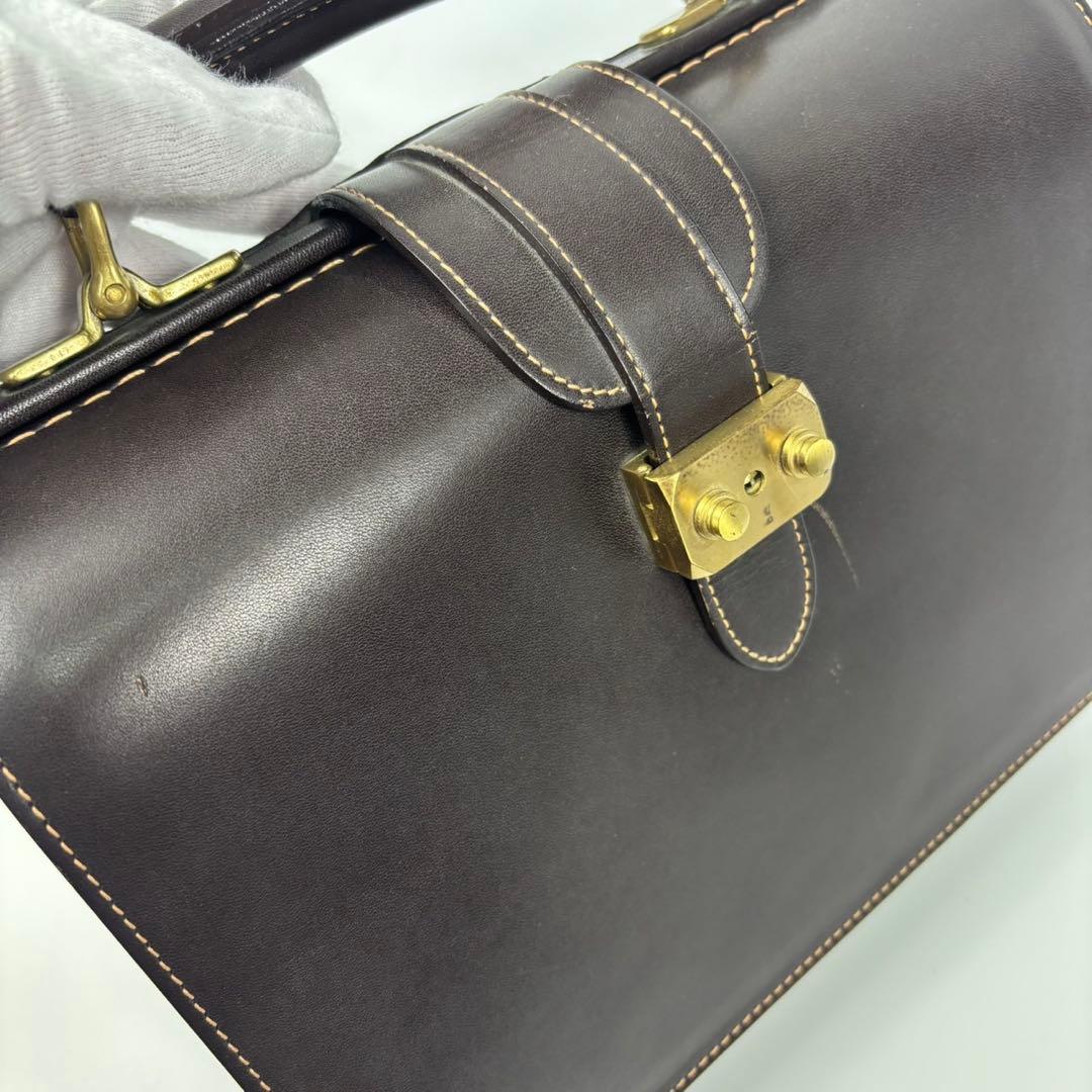 【廃盤】土屋鞄 ダレスバッグ ブライドルレザー ビジネスバッグ　ブラウン　ミニ