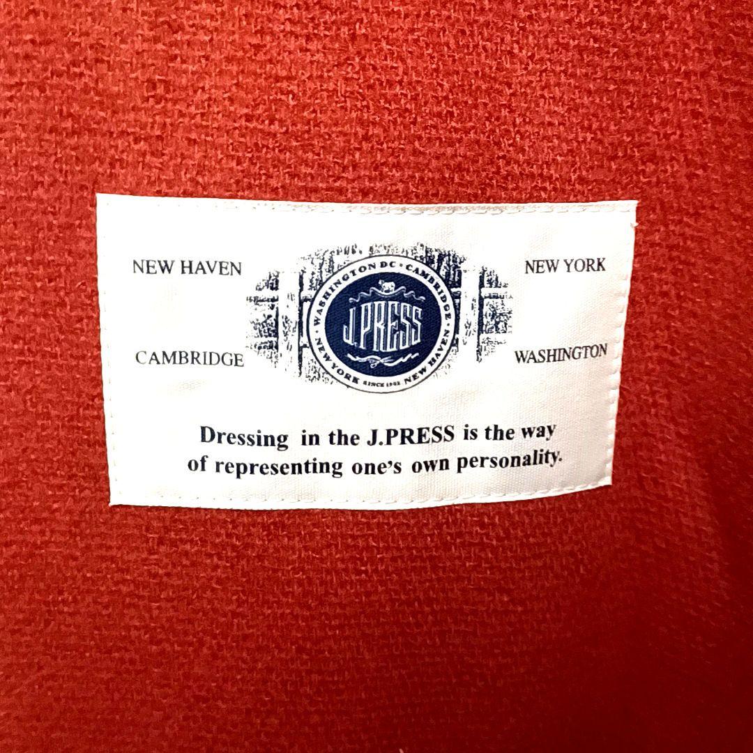 Memex　希少XLJ.PRESSイタリア生地ヘリンボーンダッフルオレンジ