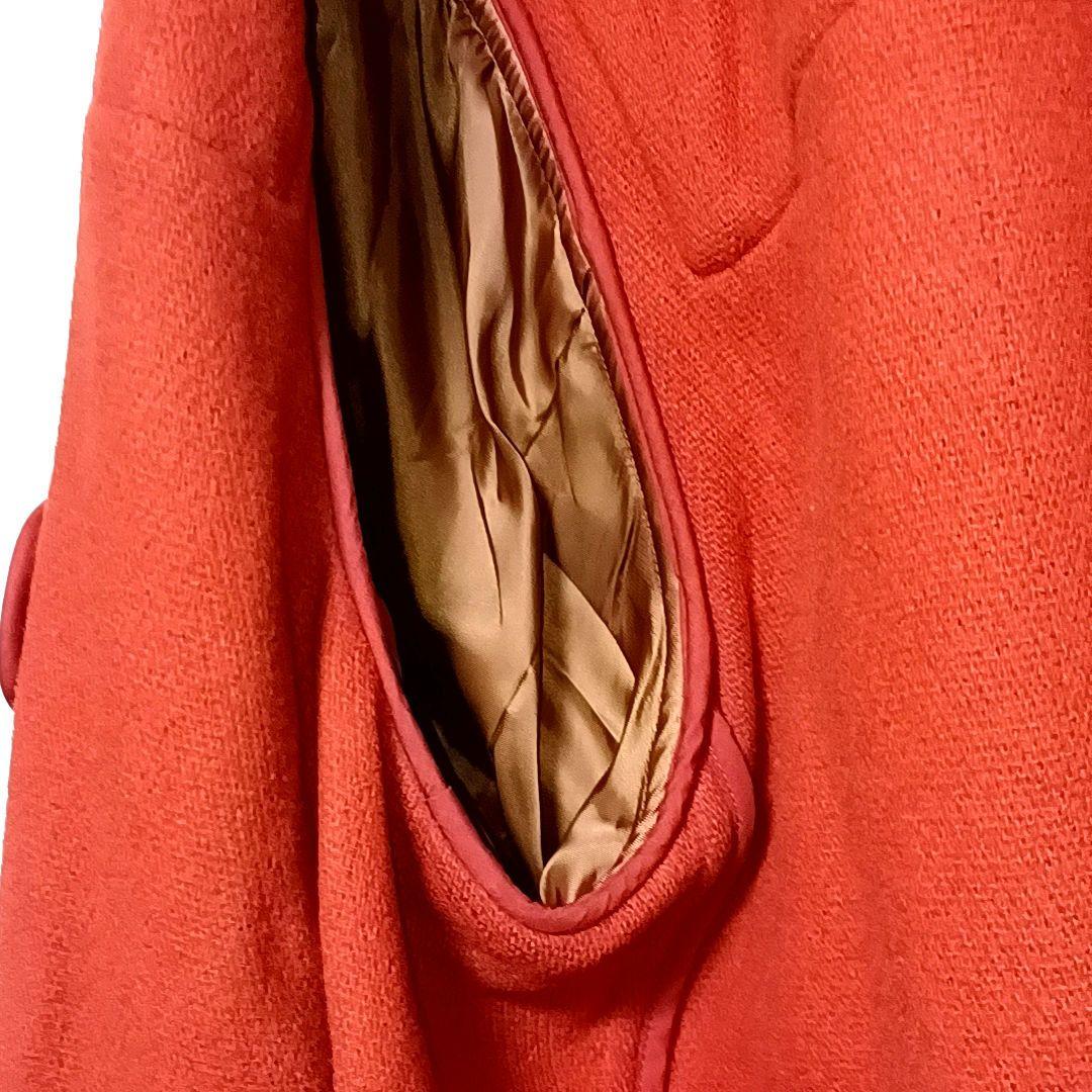 Memex　希少XLJ.PRESSイタリア生地ヘリンボーンダッフルオレンジ