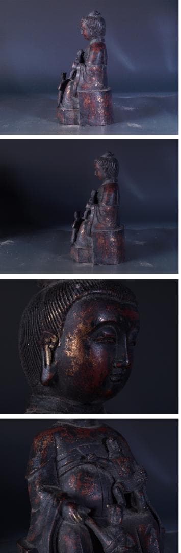 旧家整理品　中国清時代保管委員会共箱　銅製仏像※激安骨董品 Z0118A14-4