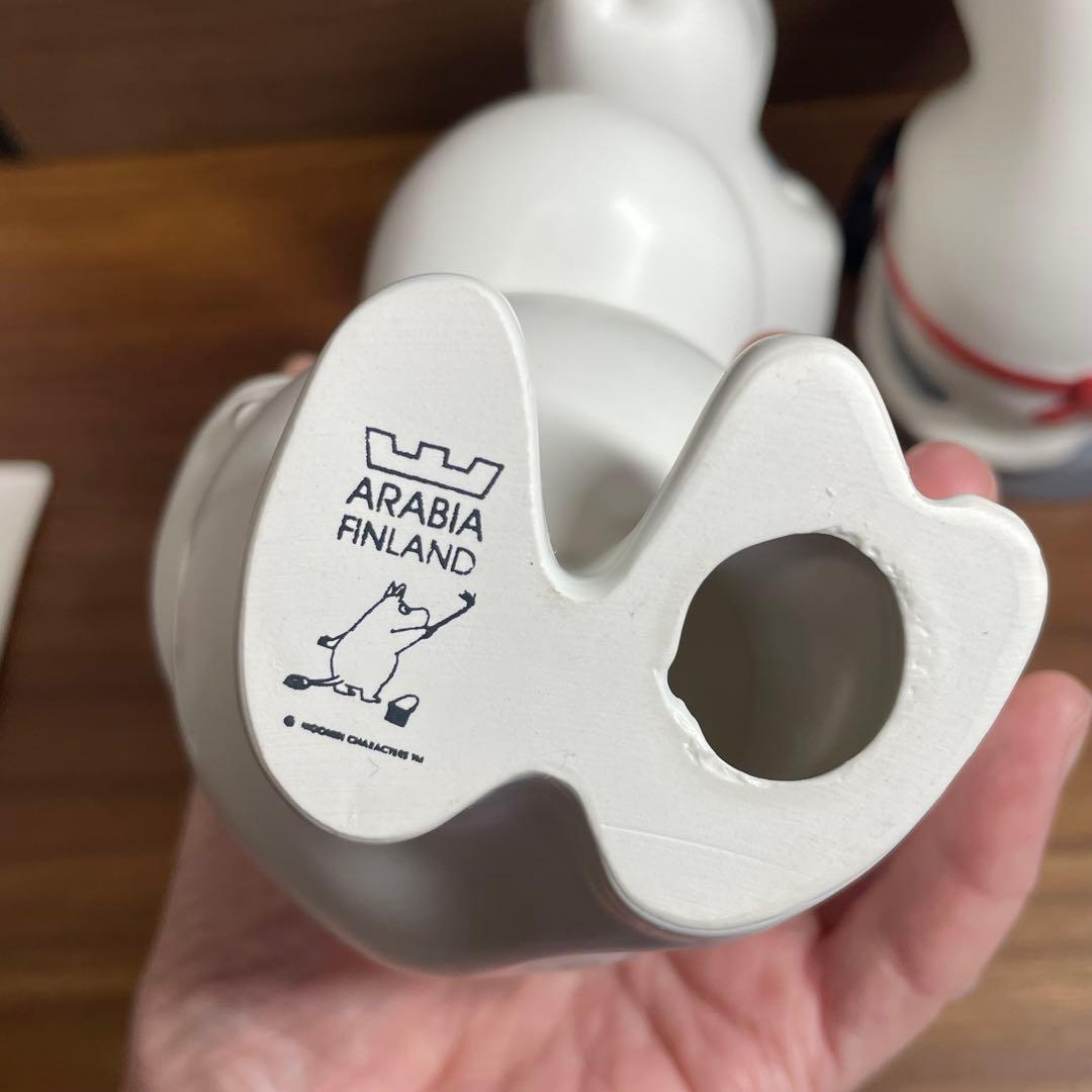 【廃盤　希少】アラビア ムーミン フィギュア 旧ロゴ 箱付 セット