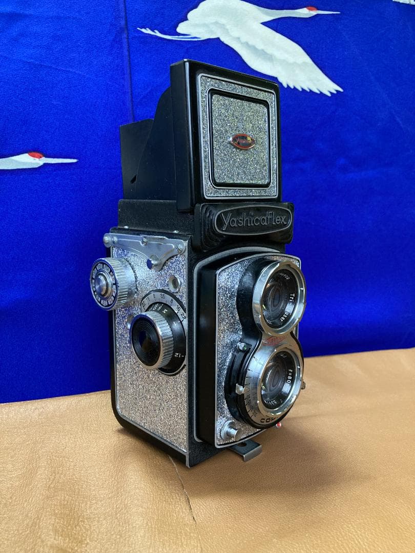 整備済 YashicaFlex C　ミラー交換・動作良好　美しい外装の二眼レフ