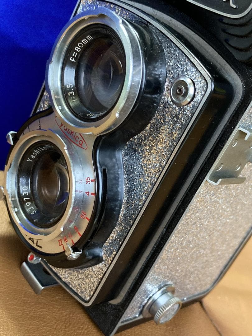 整備済 YashicaFlex C　ミラー交換・動作良好　美しい外装の二眼レフ