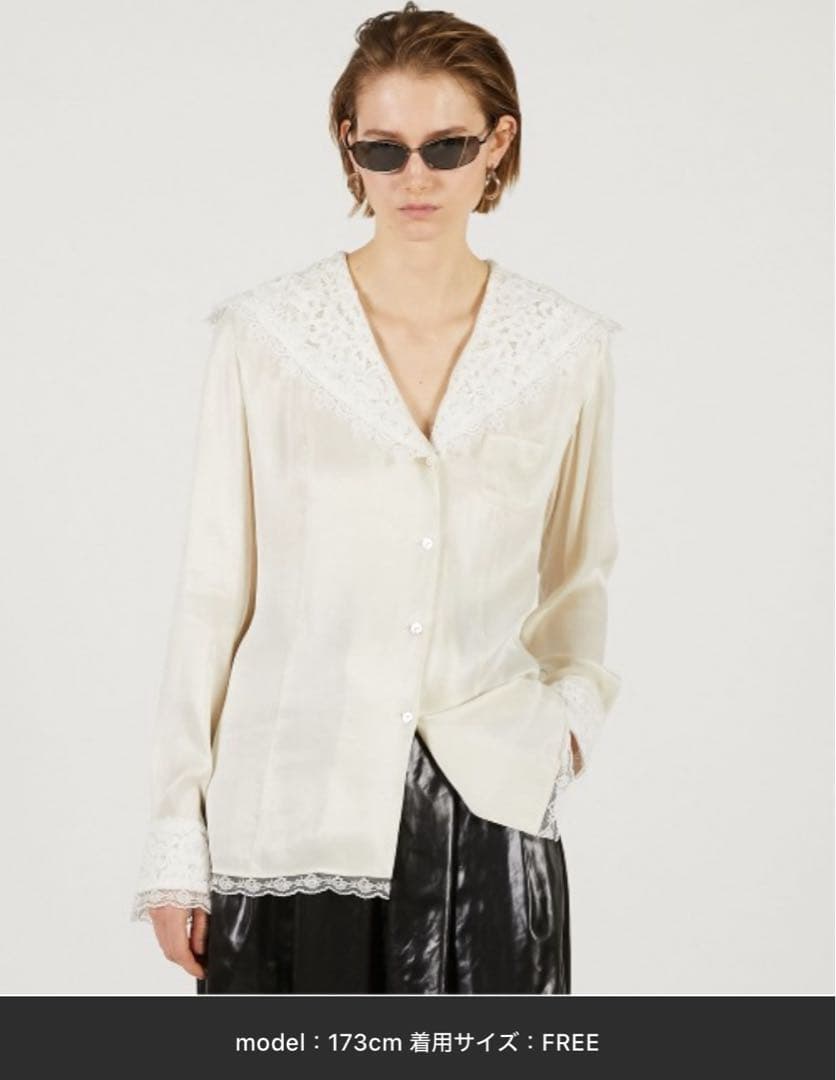 【タグ付き新品】PRANK PROJECT レースカラーシャツ