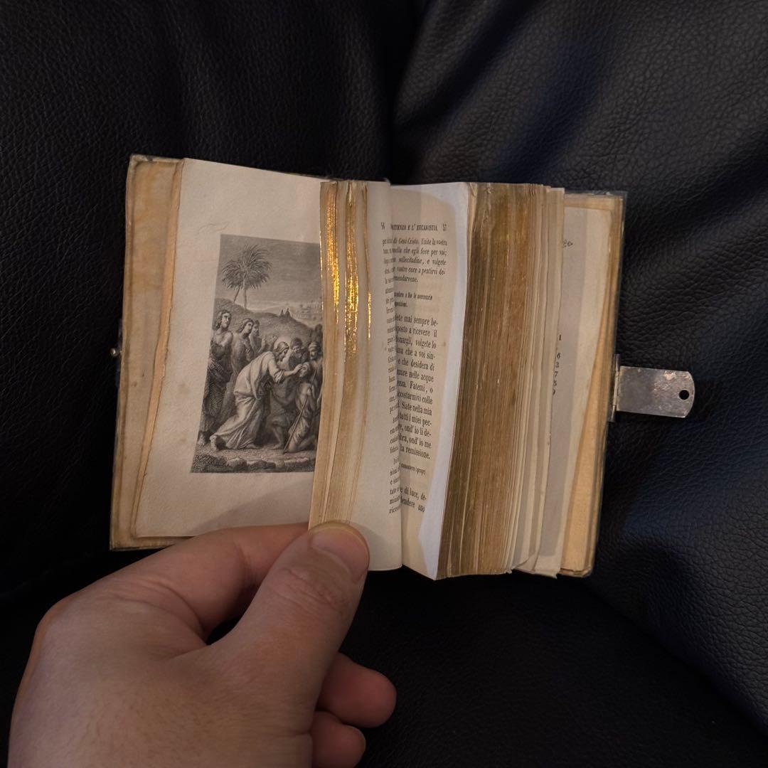 アンティーク マザーオブパール 祈祷書＆小物入 セット