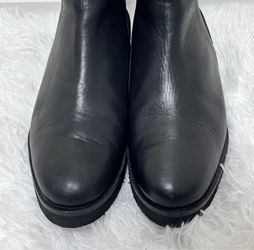 美品 ファビオルスコーニ サイドゴアブーツ ビブラムソール ブラック 23.5