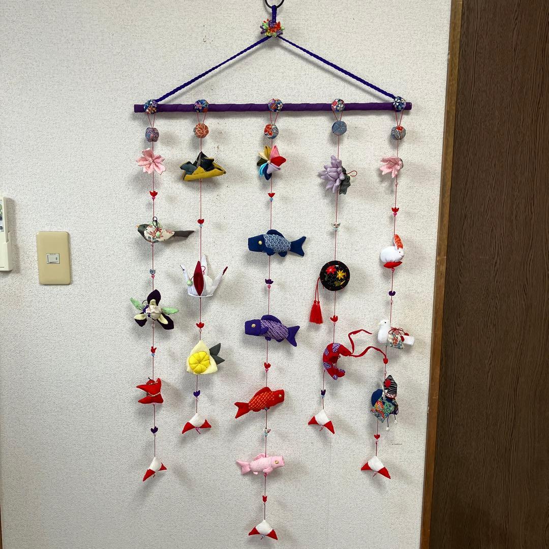 102 新作　鯉のぼり壁掛け吊るし飾り初節句五月飾り下げも